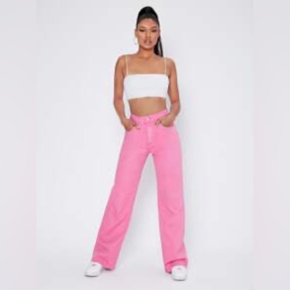Pink flare jeans size 27